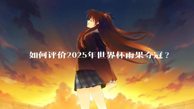 如何评价2025年世界杯雨果夺冠?
