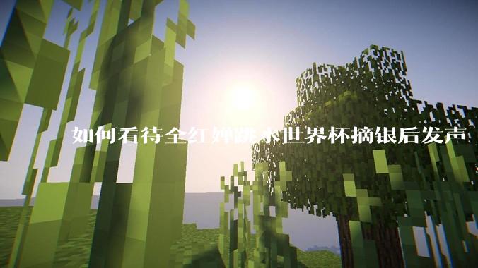 如何看待全红婵跳水世界杯摘银后发声「那咋了这就破防了」？「金牌至上」观念是对运动员的一种捆绑吗？